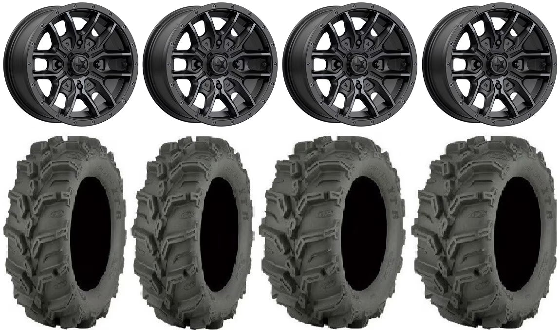 14" Black Wheels 27" Mud Lite XTR Tires Q11344