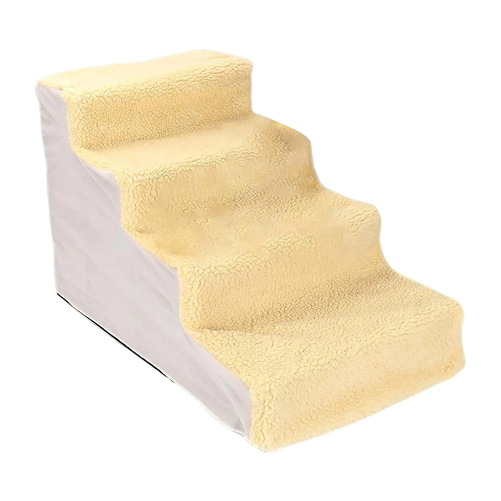 Yellow Non Slip Detachable Washable Pet Stairs P419