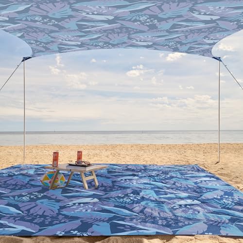 Beach Tent Sun Shelter with 4 Poles, UPF 50+ Protection N478439
