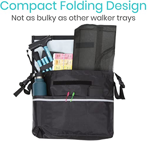 Walker Tray for Folding Standard Walkers with Basket K4294