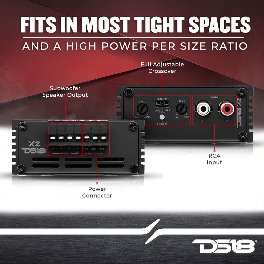 2 Channel Class D Car Audio Amplifier 1140 Watts Q6068