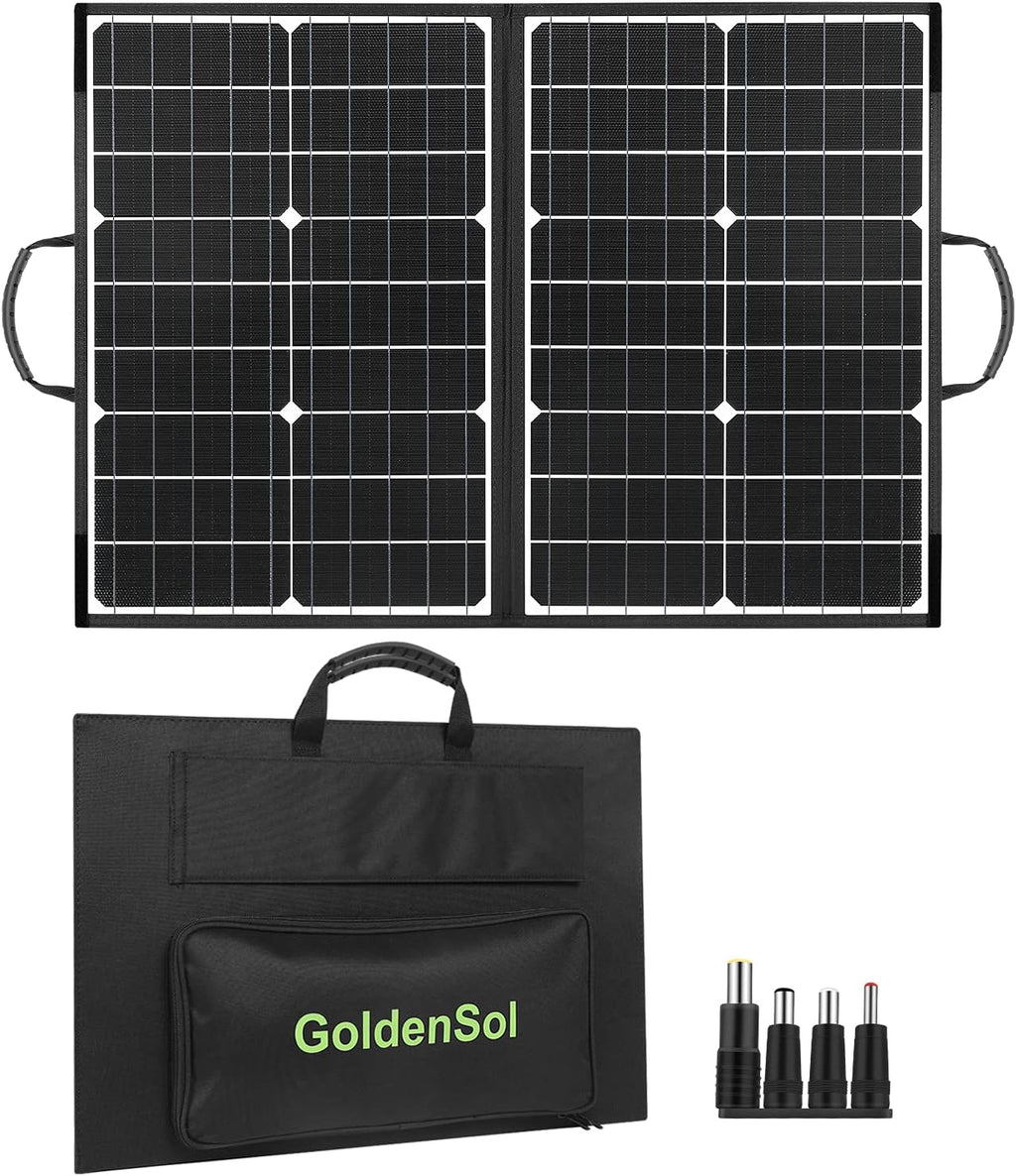 60W Foldable Monocrystalline Solar Panel with USB Ports R71584