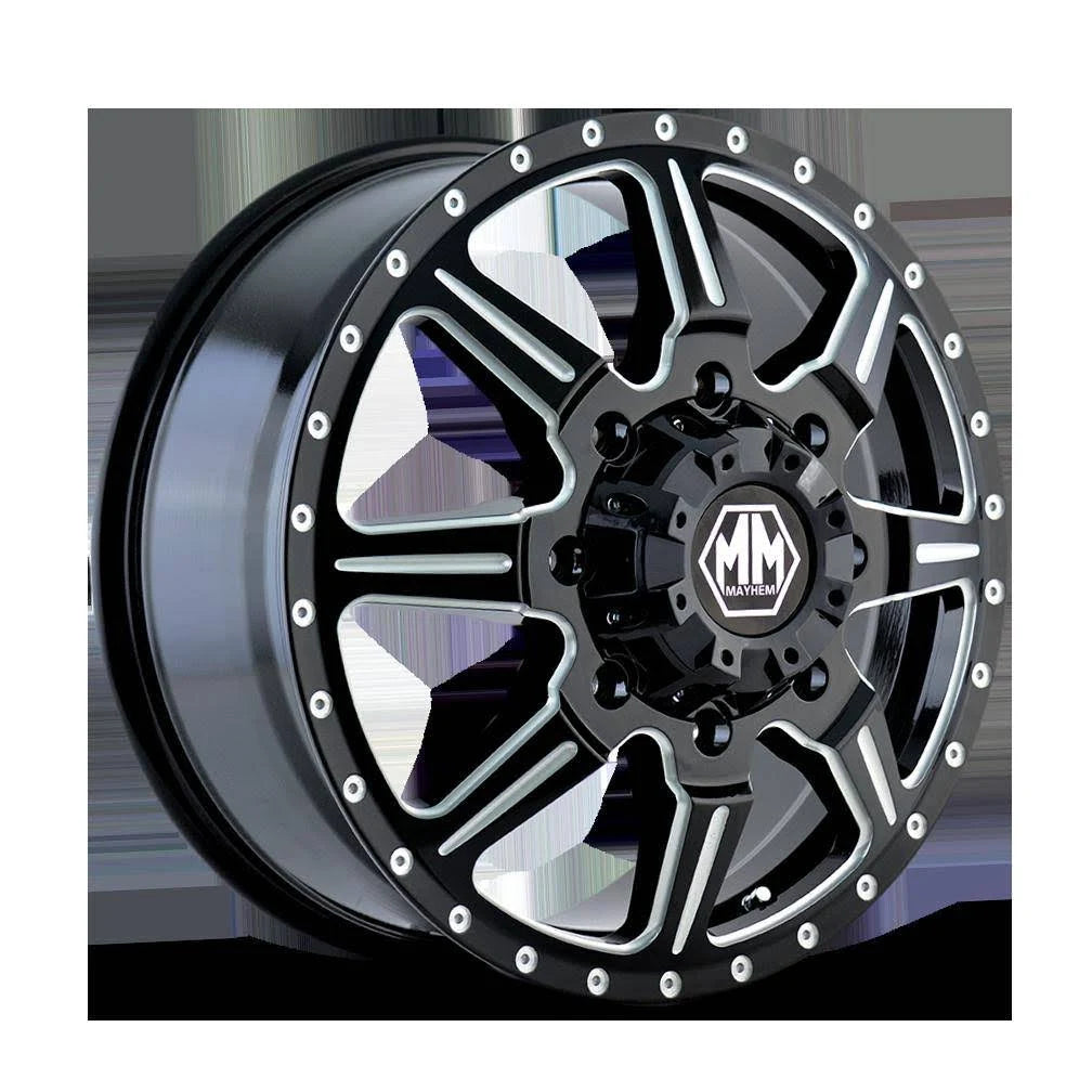 Black Milled Spokes 17x6.5 8x165.1 134mm 130.18mm Wheel K667