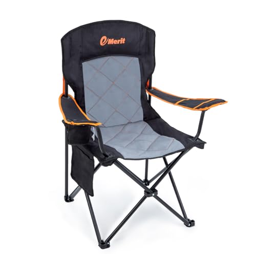 Oversized Padded Camping Chair with Arms X28627