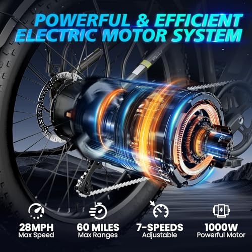 1200 W Electric Bike with 48V Battery and 26" Fat Tire P4473