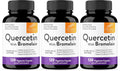 Quercetin with Bromelain 1000mg Vegetarian Capsules 120 Count Pack of 3 B71091