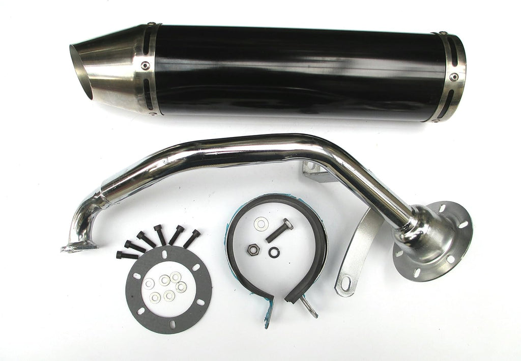 Silver Exhaust System Muffler for 150CC Scooters E88301