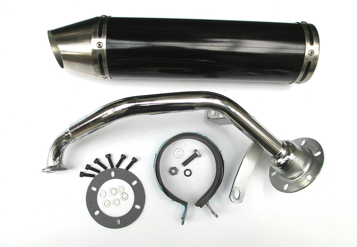 Silver Exhaust System Muffler for 150CC Scooters E88301