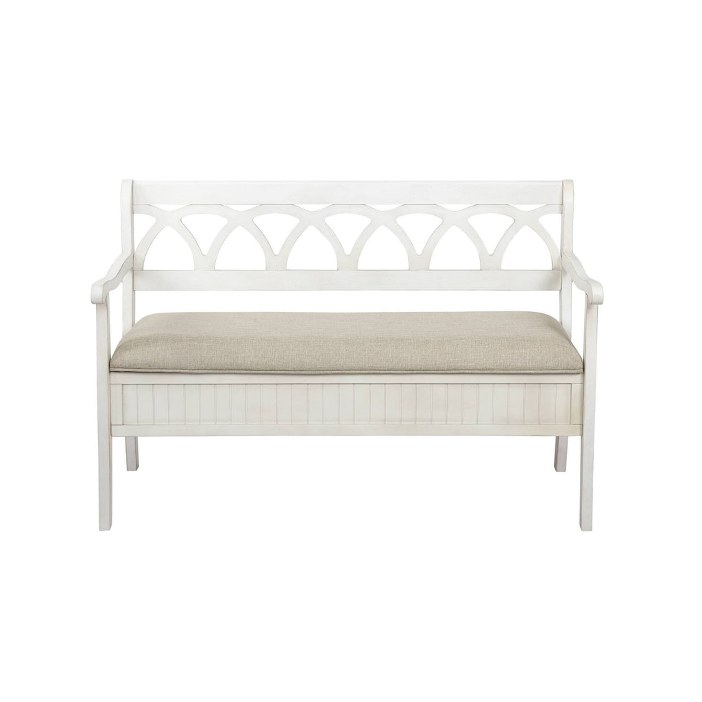 White Storage Bench R800