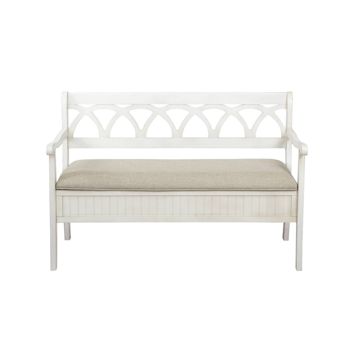 White Storage Bench R800