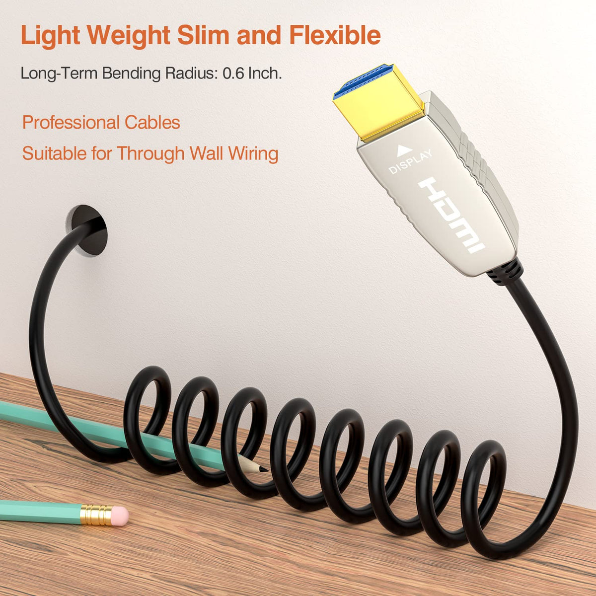 4K60HZ 33 feet Fiber HDMI Cable Y51455