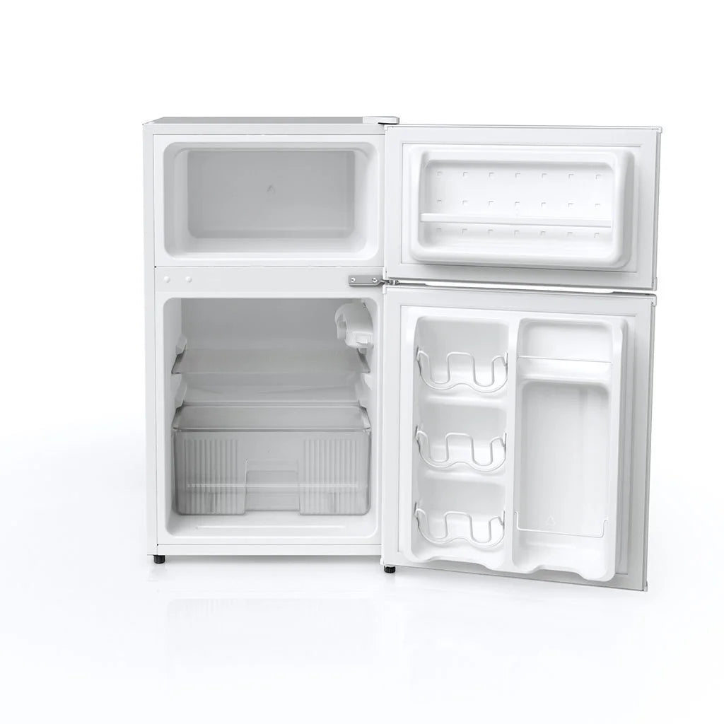 White Two Door Compact Refrigerator C3197