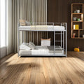 Full Over Full Metal Bunk Bed with Ladder and Safety Guard Rails U997