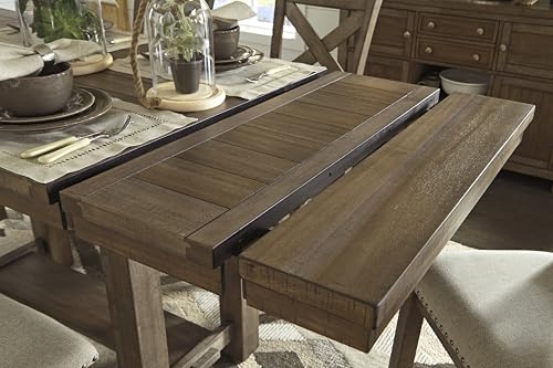 White Dining Extension Table with Trestle Base U179860