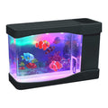 Artificial Fish Mini LED Aquarium Multi Colored LED Swimming Fish Tank with Bubbles E967520