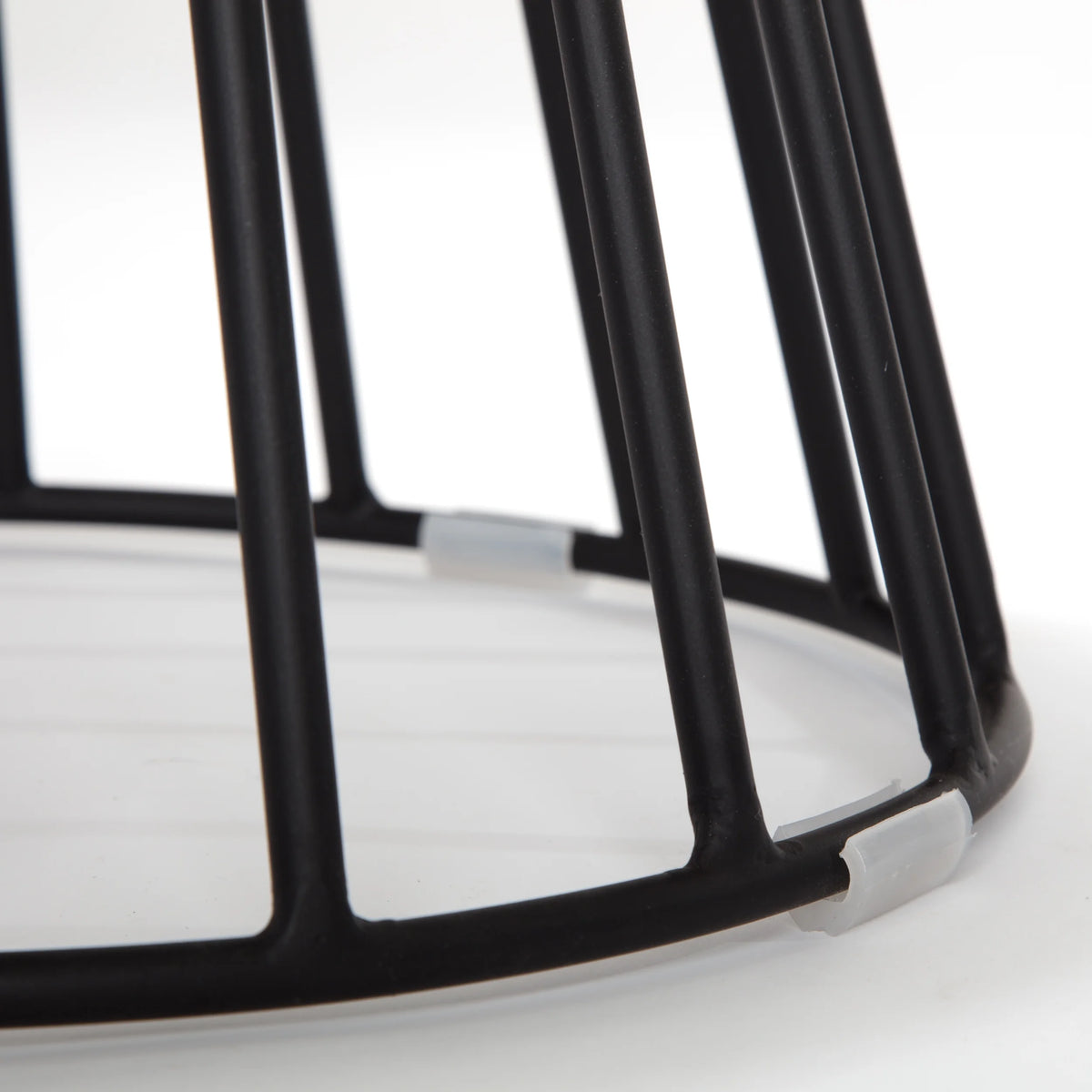 Black and Gray Velvet Vanity Stool E98516