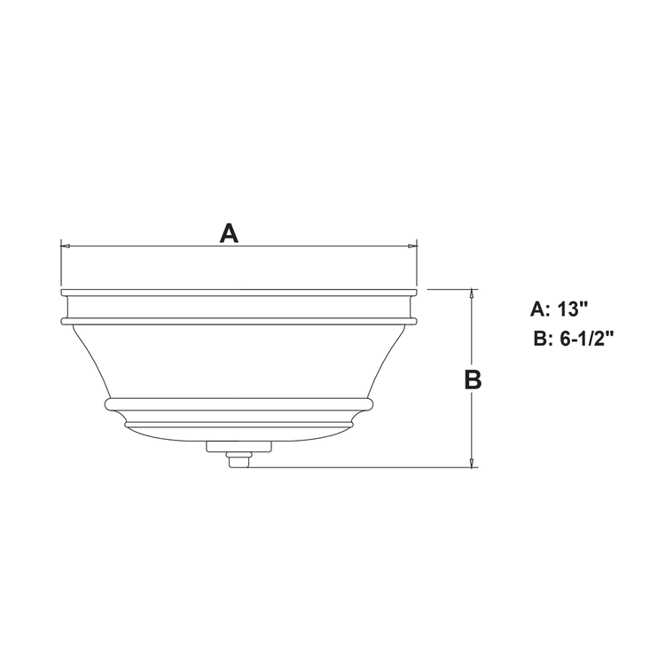 Matte Black Flush Mount Light I504