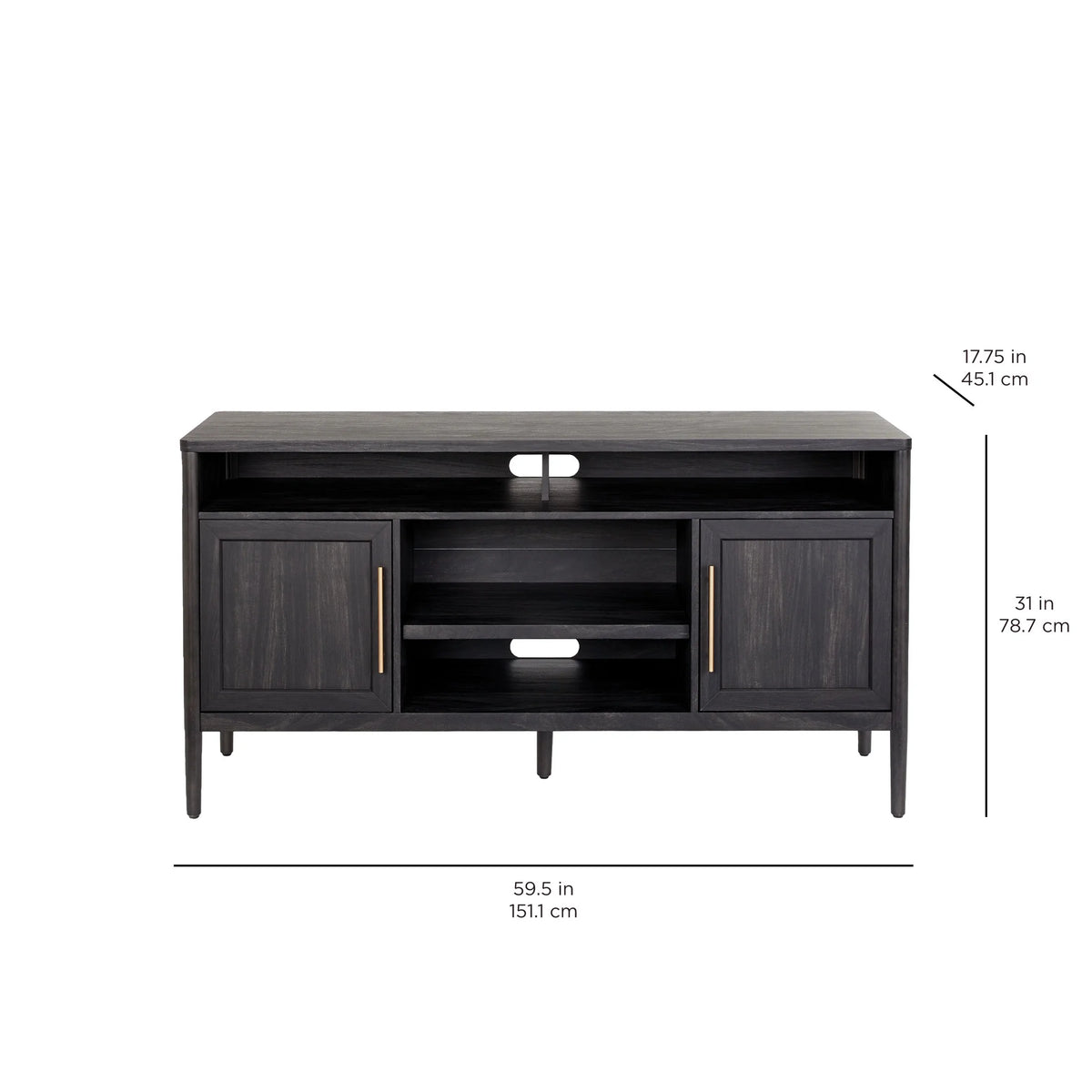 Charcoal Finish TV Stand Z13823