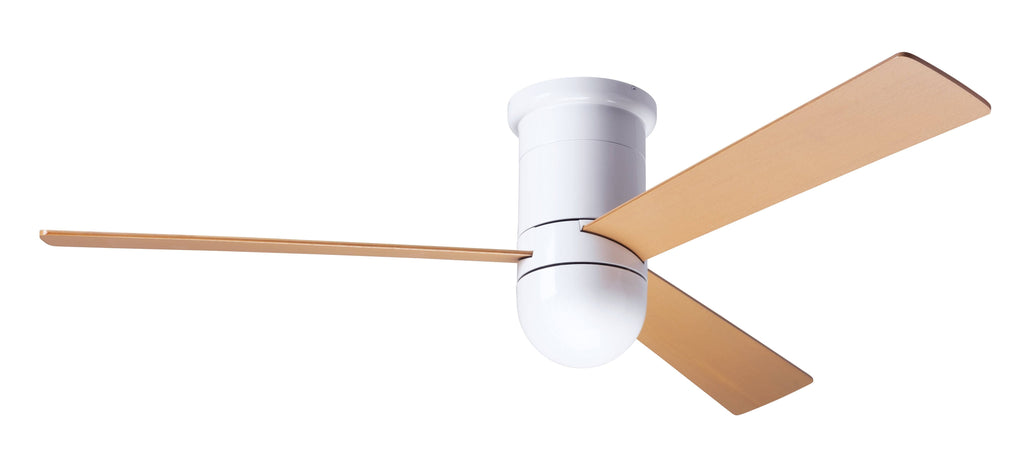 White Cirrus Flush Mount DC Ceiling Fan N79850