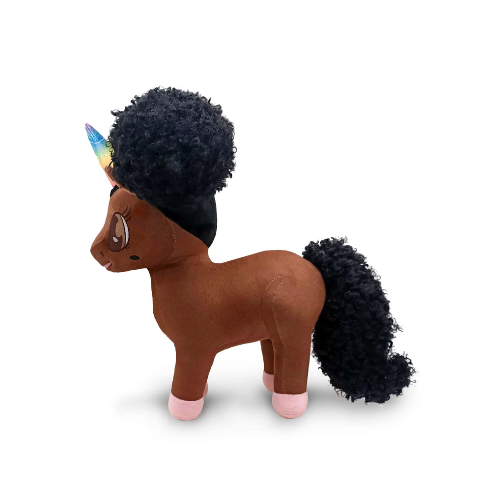 Black Unicorn Plush Toy 15 inch U746