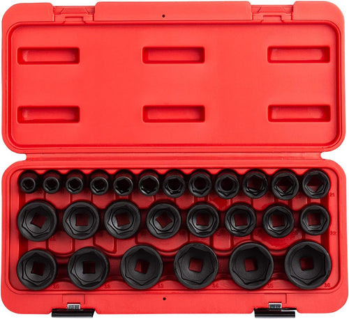 1/2 Inch Drive 26-Piece Metric Impact Socket Set D84999