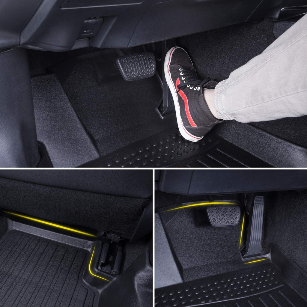 Black Floor Mats Liners Carpet Custom Fit U149