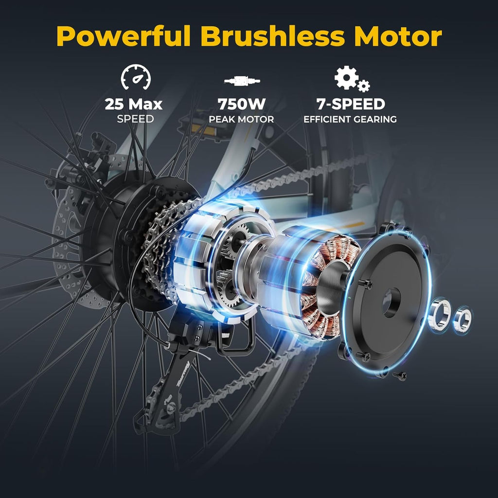 27.5" Electric Bike with 500W Brushless Motor and Front Fork Suspension K8787