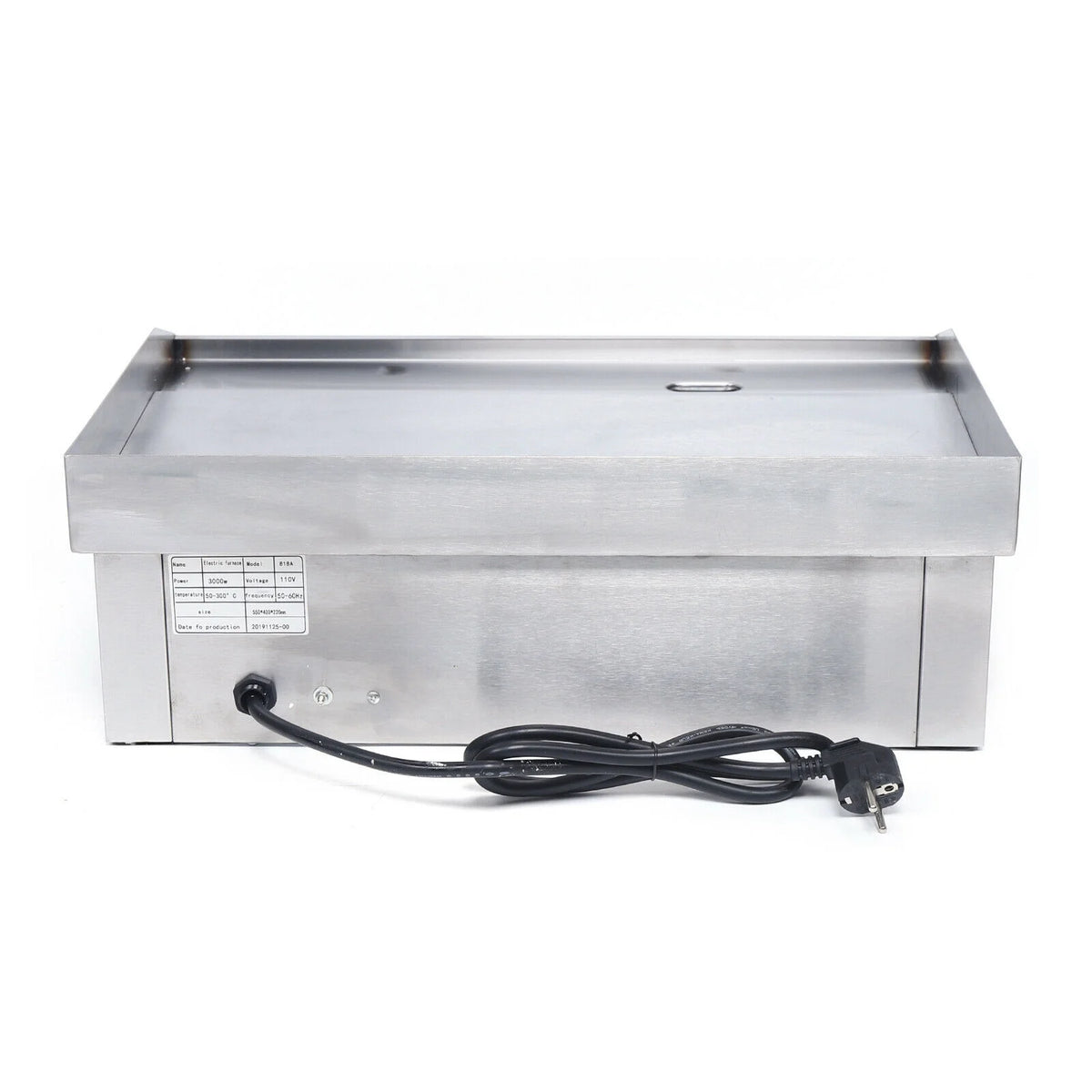 3000W 22'' Commercial Electric Griddle Flat Top Grill Stove Stainless Steel X3766