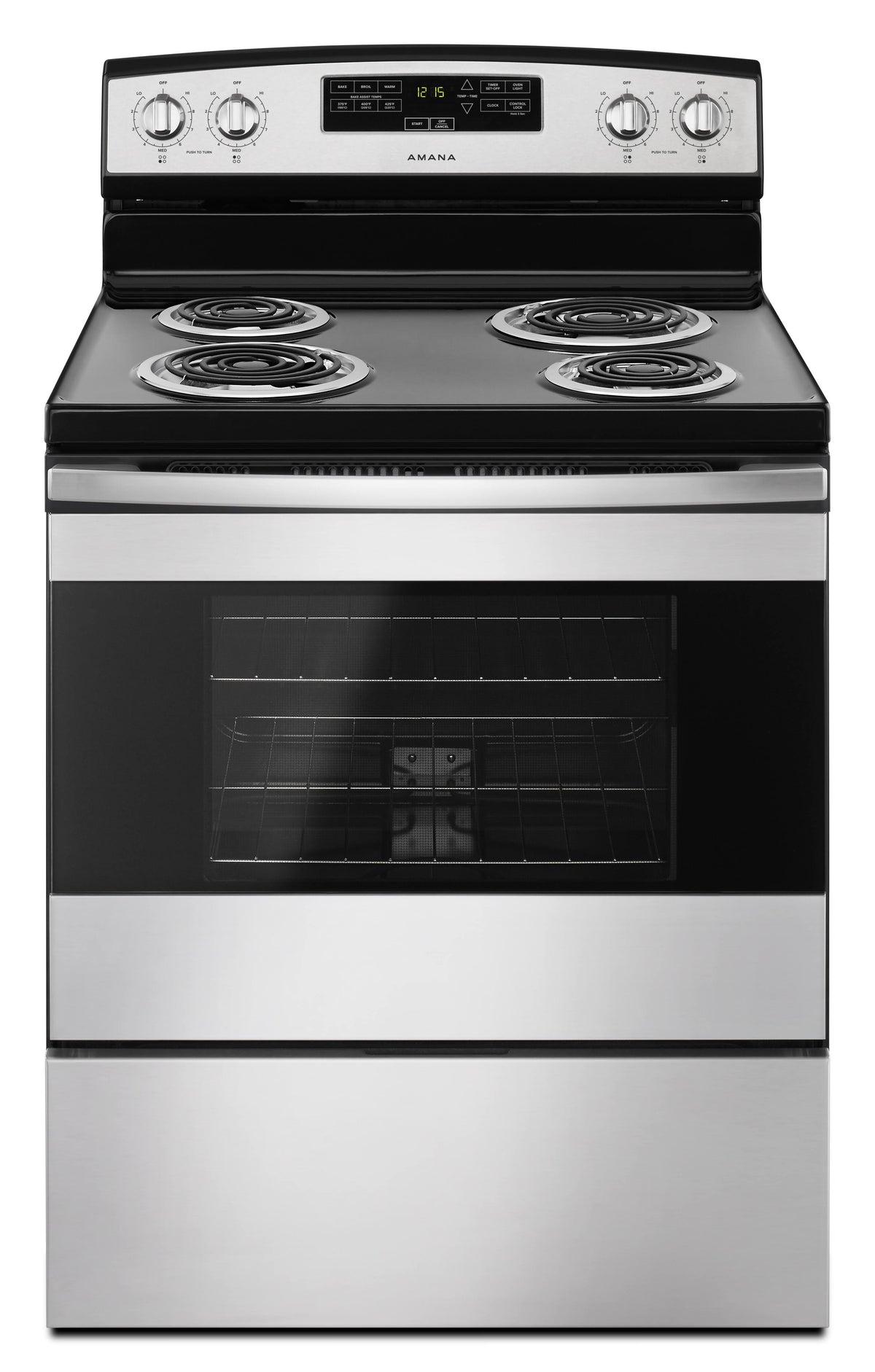 30-Inch Electric Range with Bake Assist Temps - Stainless Steel Q4746
