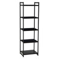 Black Wood Grain 5-Shelf Tower Y3640