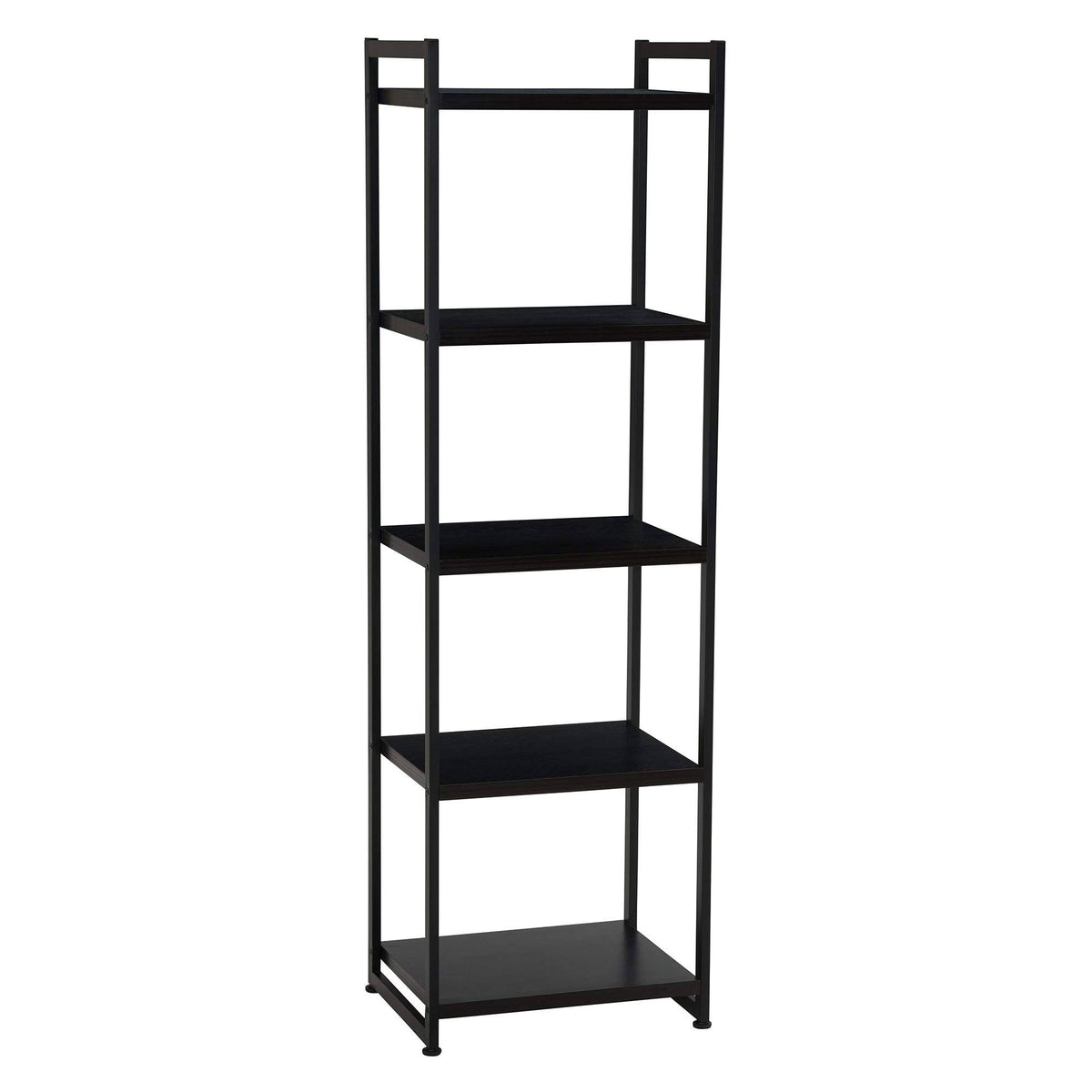 Black Wood Grain 5-Shelf Tower Y3640