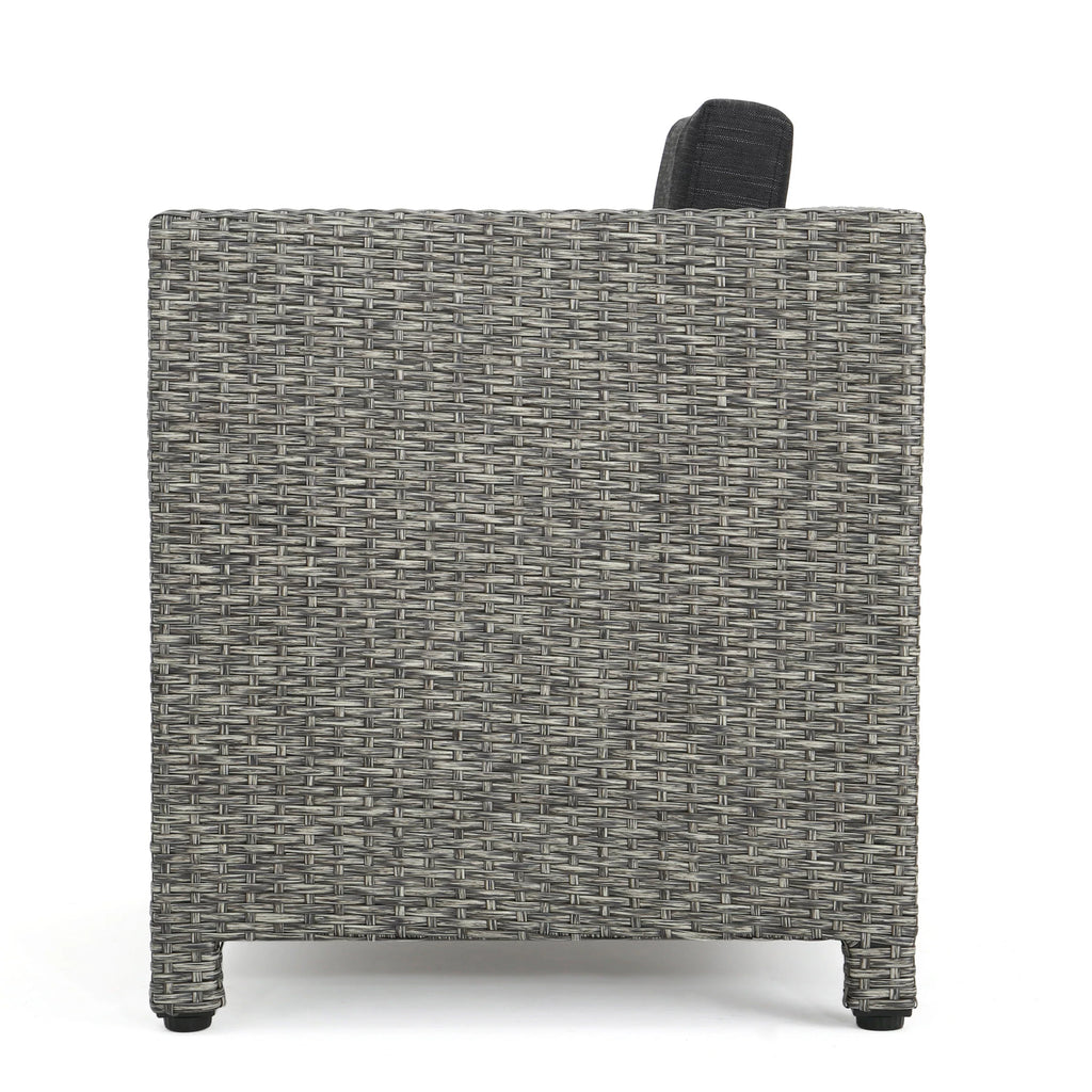 Outdoor Wicker Club Chair with Cushions R516