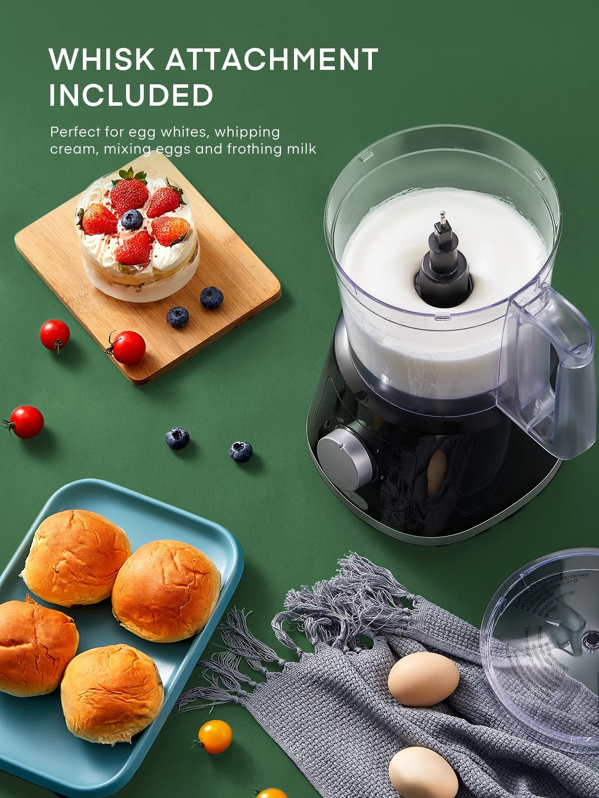 8-Cup Food Processor & Vegetable Chopper with 6 Functions T19213