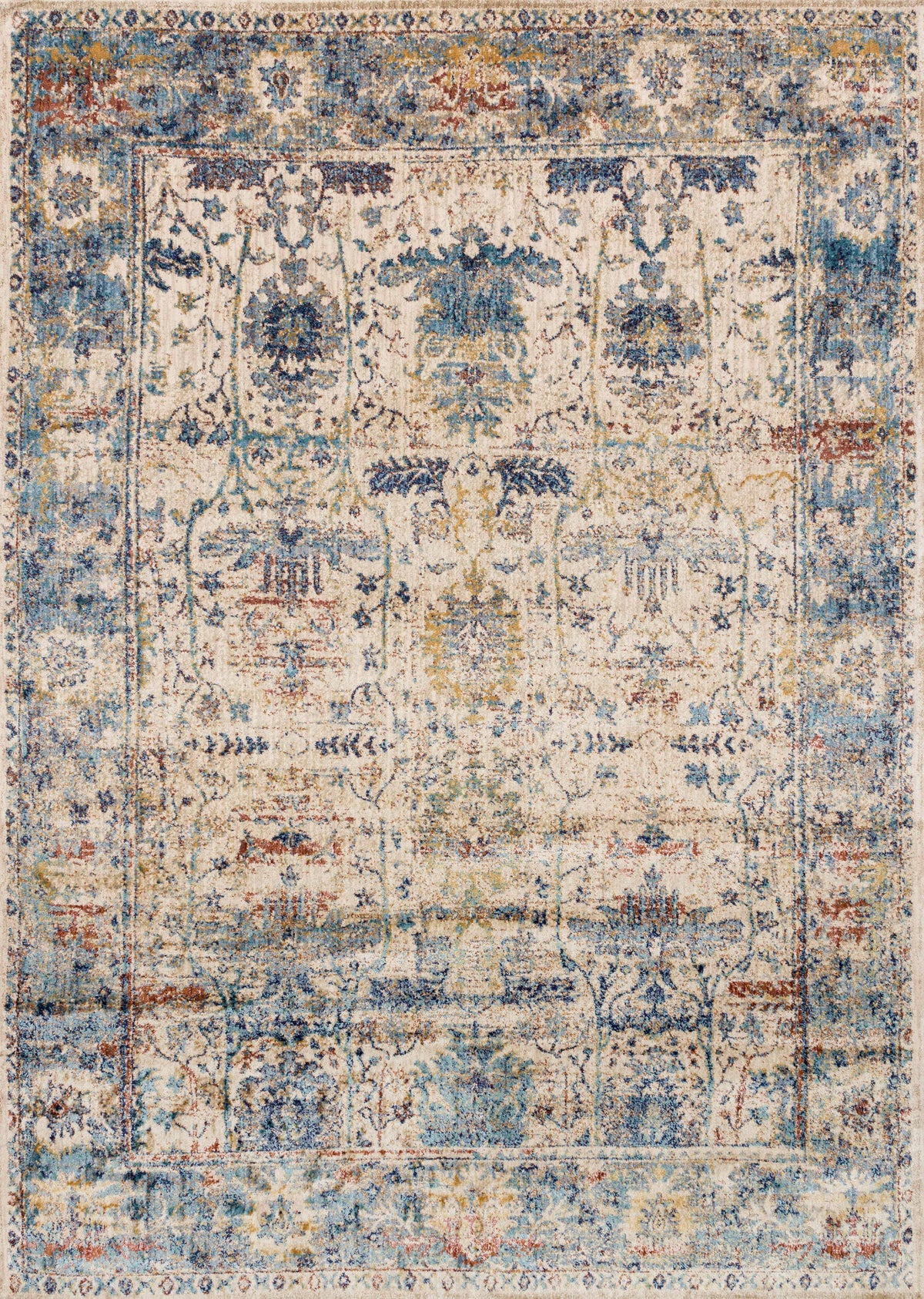 Sand Lt. Blue 7'10 x 7'10 Rug C4847