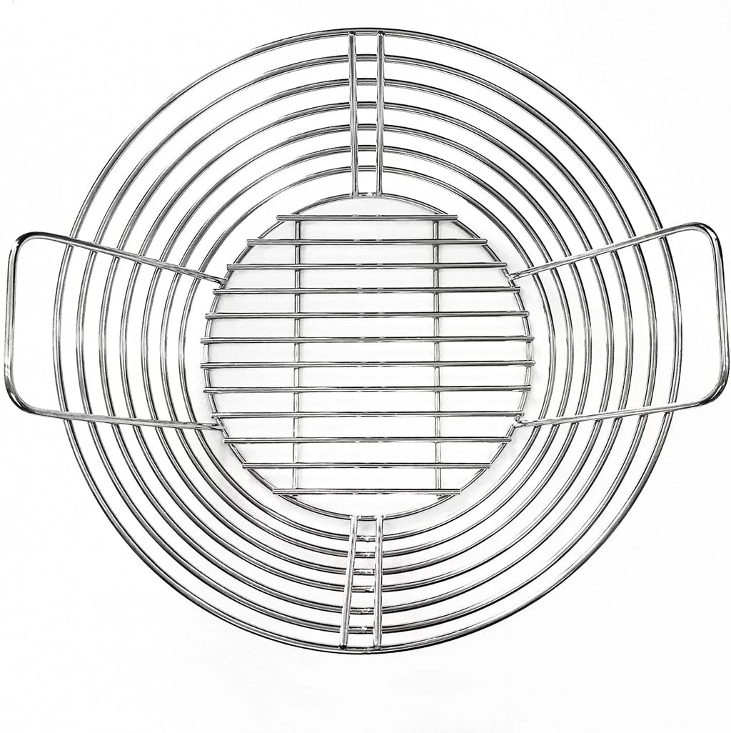 Stainless Steel Charcoal Fire Basket with Divider U54183