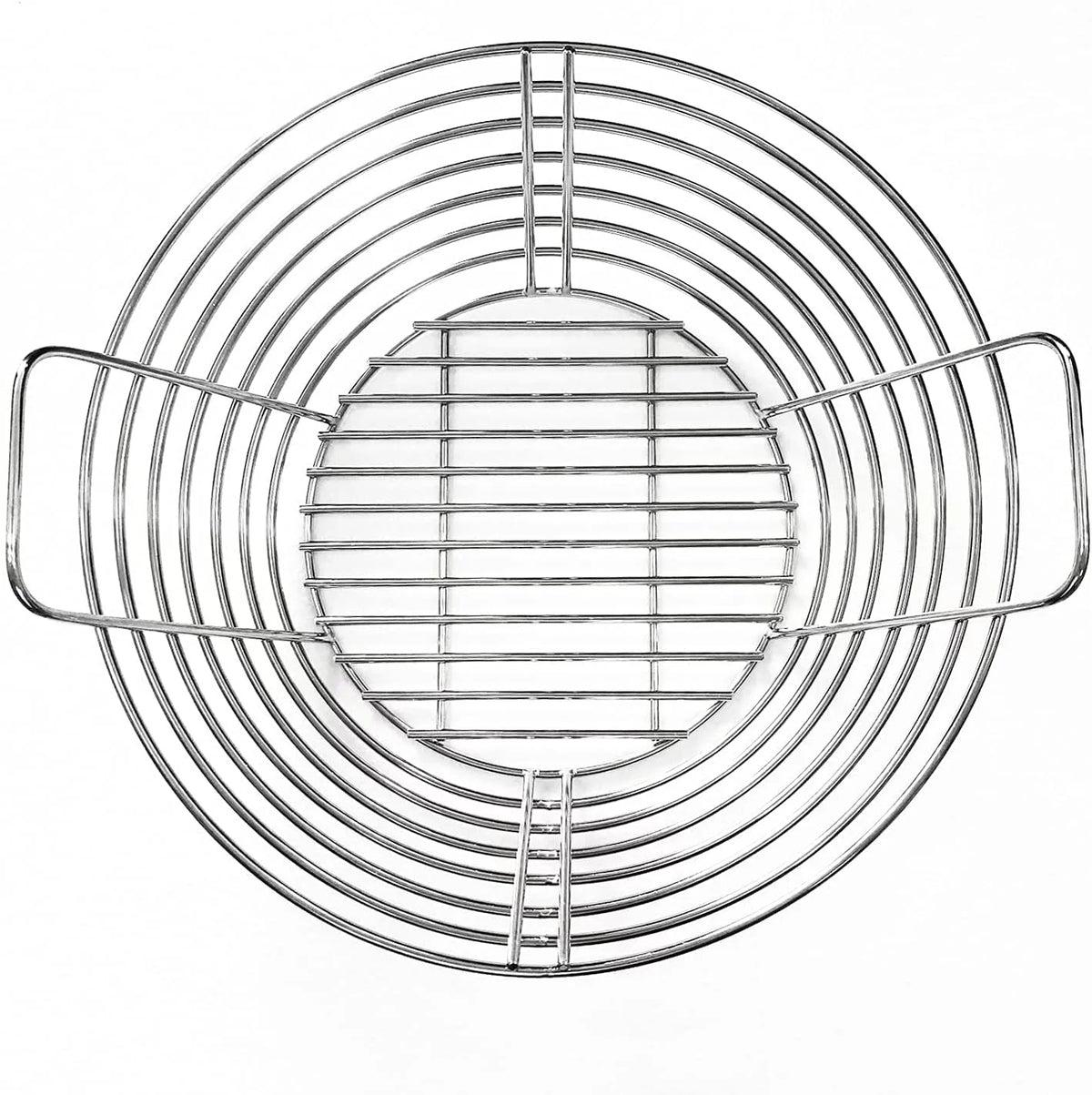 Stainless Steel Charcoal Fire Basket with Divider U54183