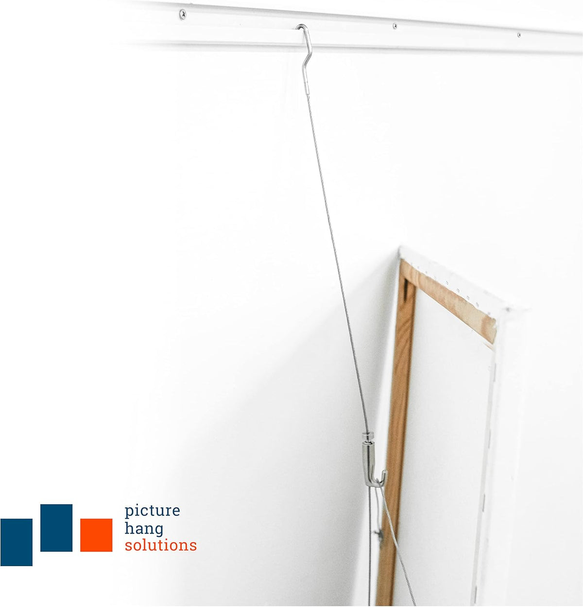 79 Inch Steel Track Kit with Picture Hooks and Hardware G444