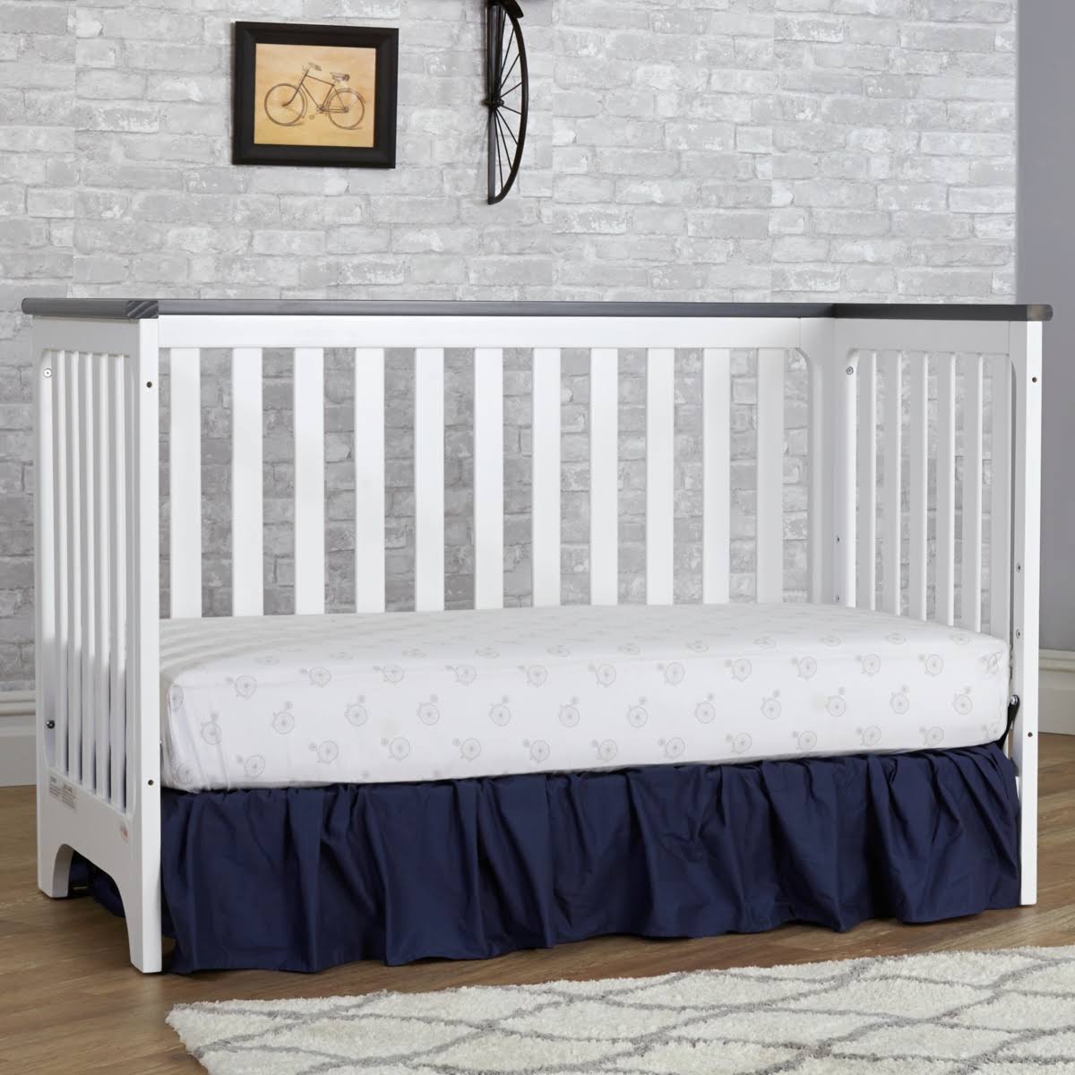 White 3-in-1 Convertible Crib O371662