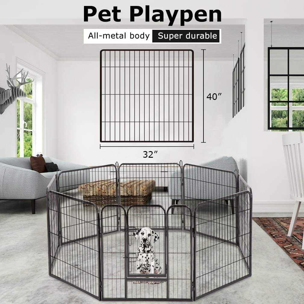 Heavy Duty Pet Playpen Dog Exercise Pen Cat Fence P5443