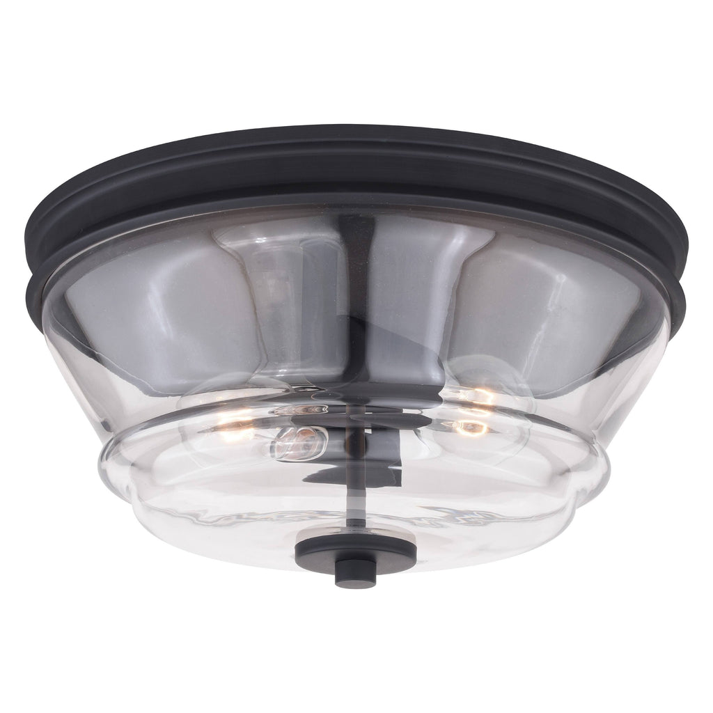 Matte Black Flush Mount Light I504