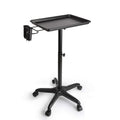 Adjustable Height Salon Rolling Trolley with Wheel (Black) U519
