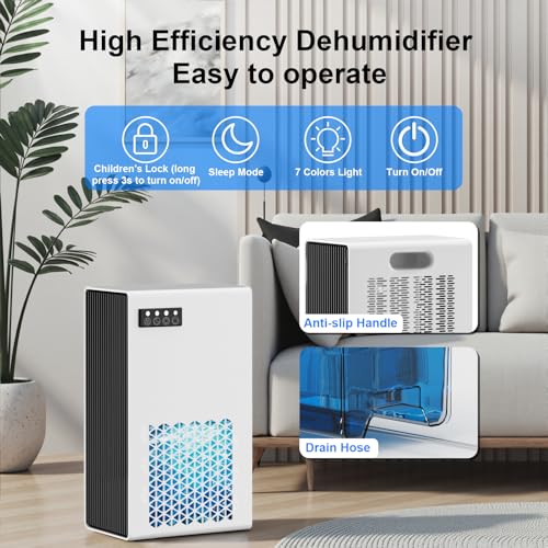99oz Water Tank Dehumidifier with Auto Shut Off A891003