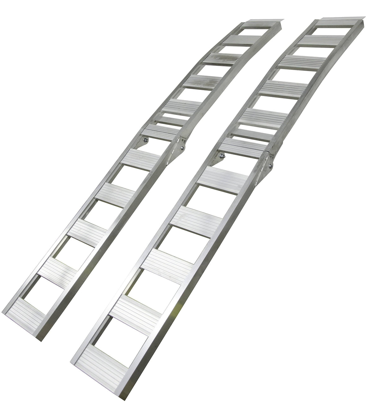 Folding Arched Aluminum Ramp 12" x 90" 750lb 2 Pack U585