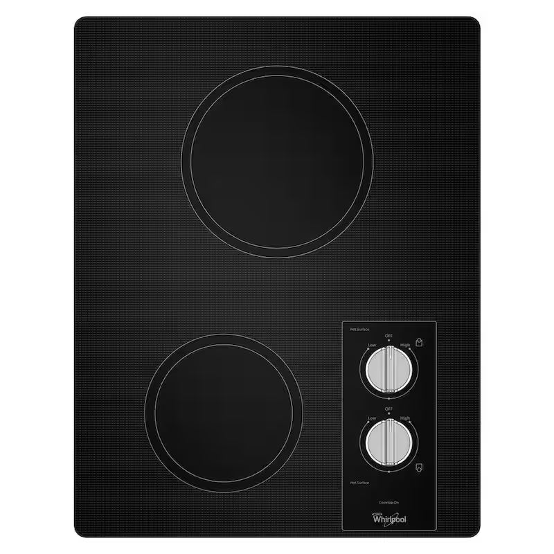 Ceramic Radiant Glass Electric Cooktop in Black with 2 Elements R321600