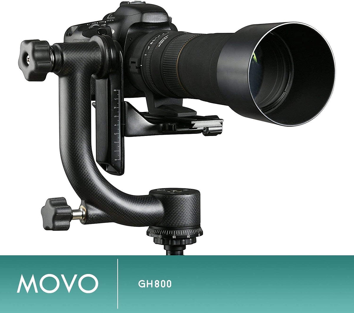 Carbon Fiber Gimbal Tripod Head with Arca-Swiss Quick-Release Plates W8686