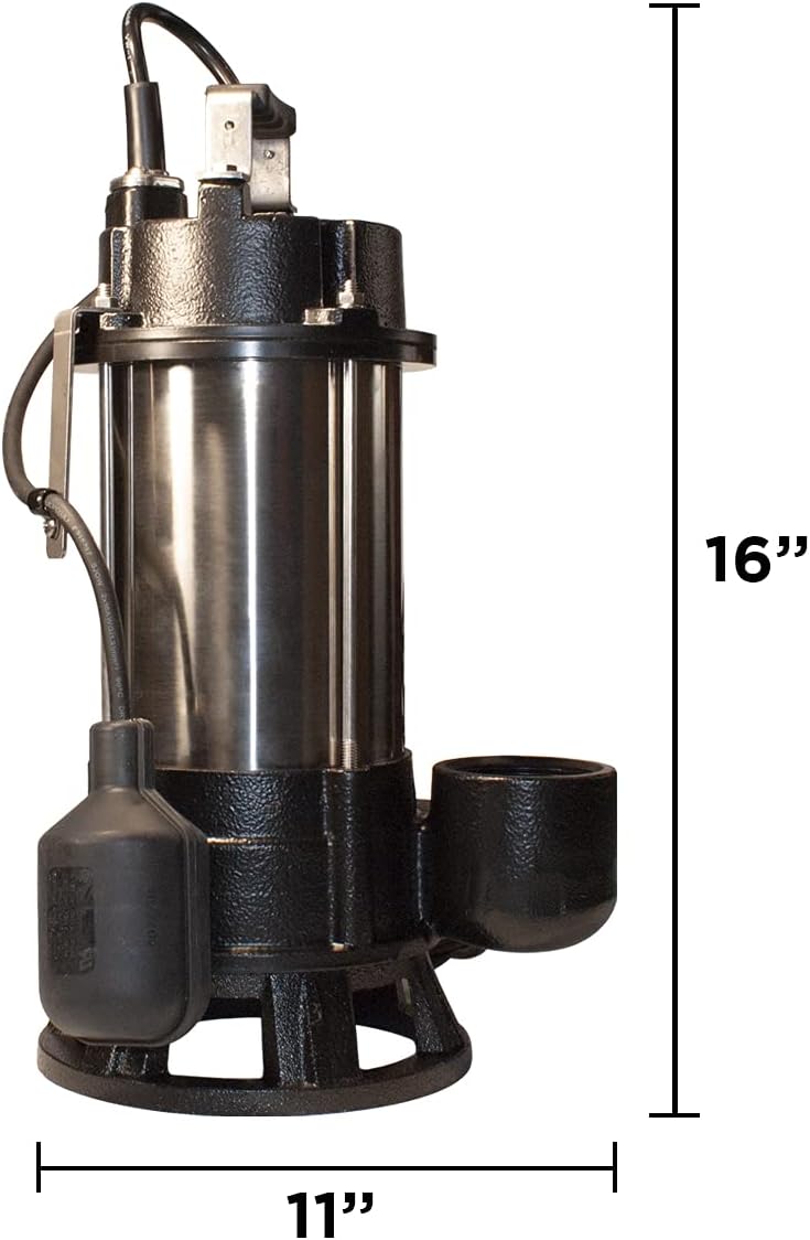 3/4HP Stainless Steel Sewage Grinder Pump P362990