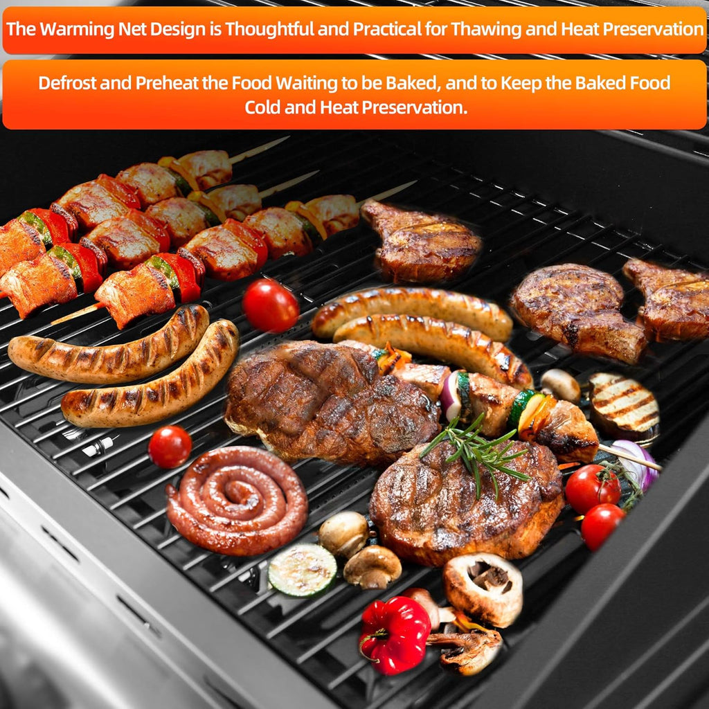 Portable 2 Burners Propane Gas Grill with Storage Shelf P213615