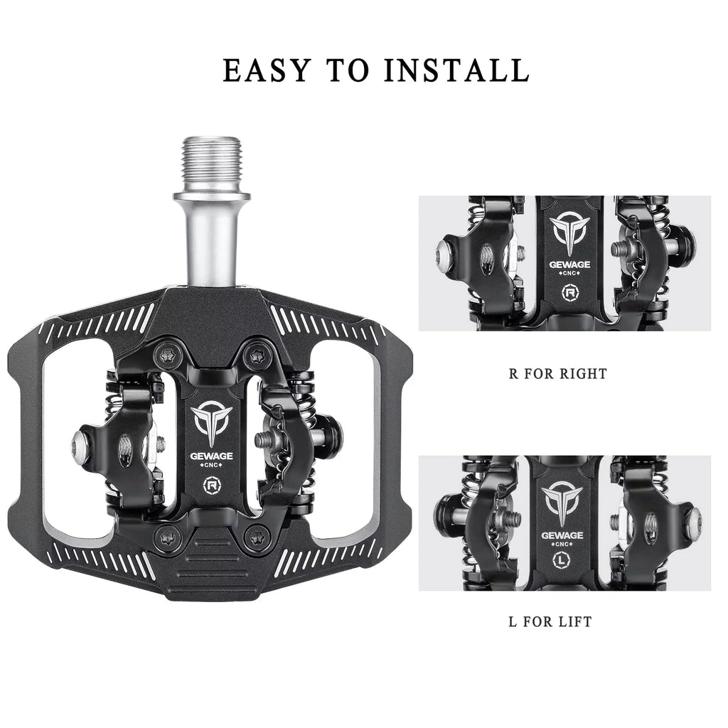 SPD Clipless Bike Pedals 9/16” H1653