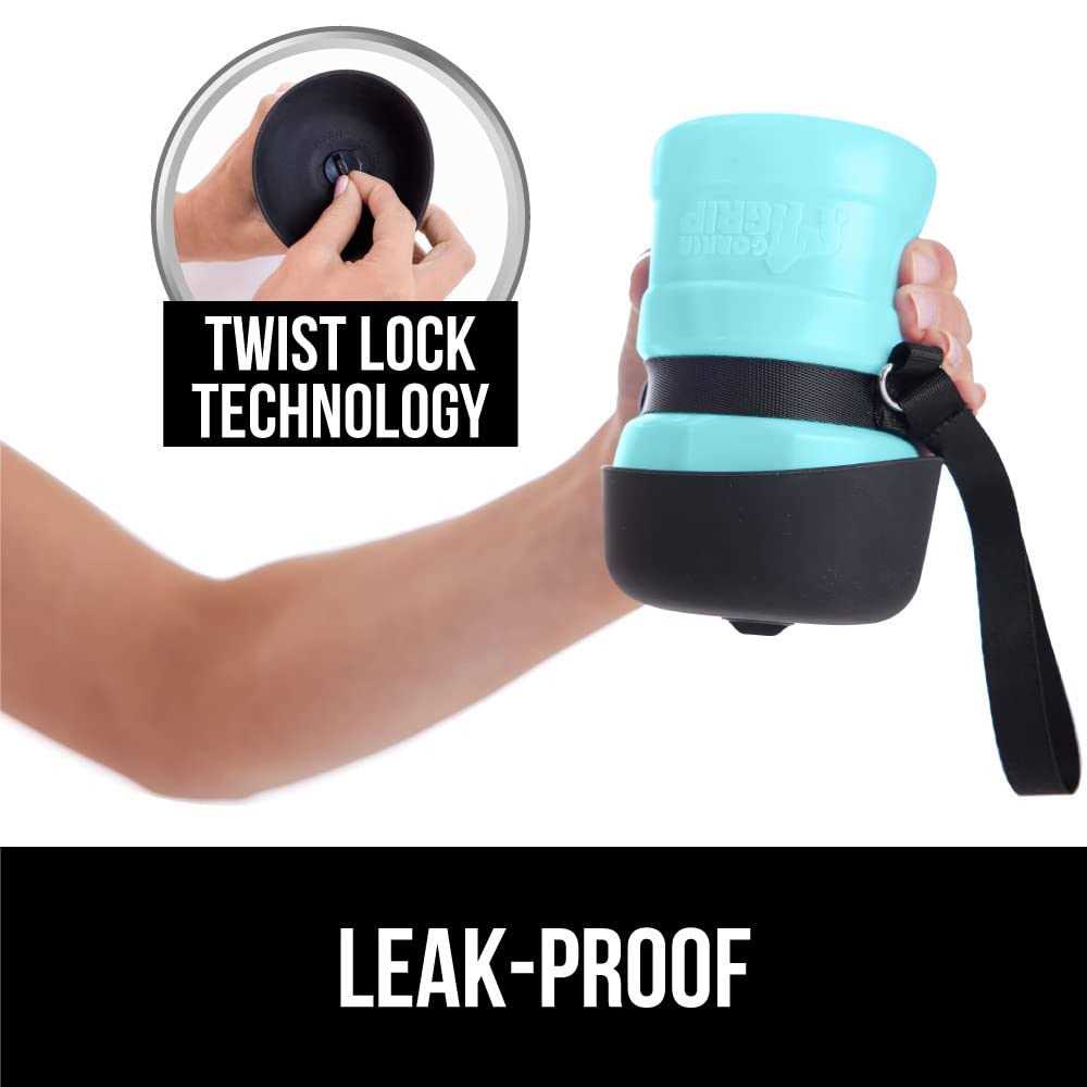 Leak Proof Portable Dog Water Bottle with Bowl Cap L2286