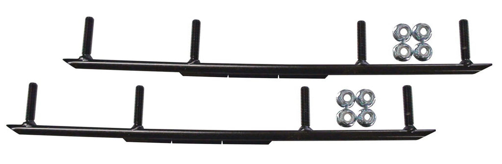 Blue MTX Snowmobile Skis with 10" Round Bars Complete Kit K421480